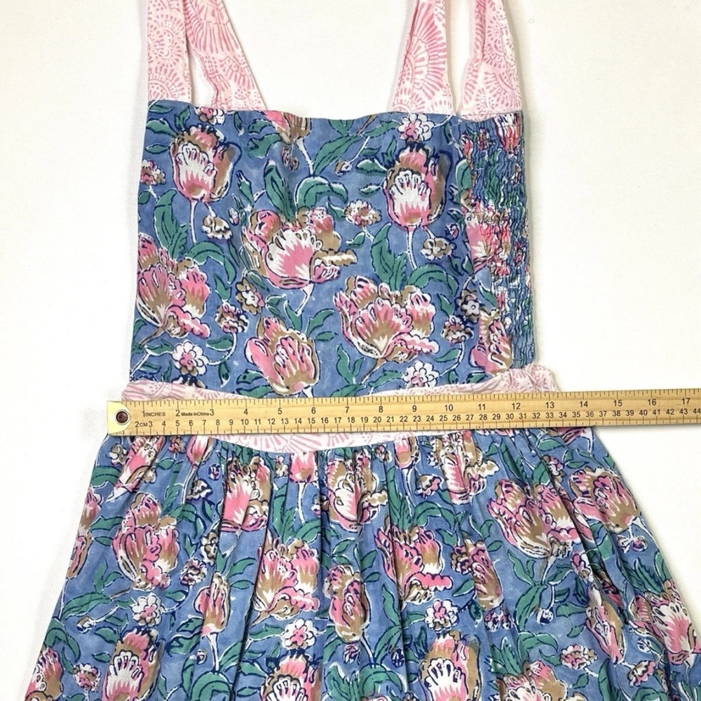 Vintage Gingy Dress Women’s Small Floral Maxi Sleeveless Fennerton Collection - Picture 5 of 11